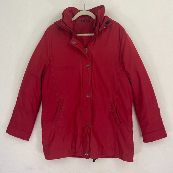 Rare Vintage Red Spelling Full Zip Winter Jacket Men's Size 42 - Picture 1 of 11